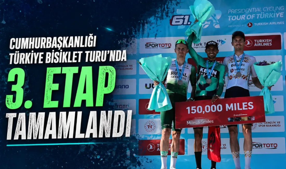 Cumhurbaşkanlığı Türkiye Bisiklet Turu’nun Marmaris-Kıran arasındaki 3. etabını Iván Ramiro