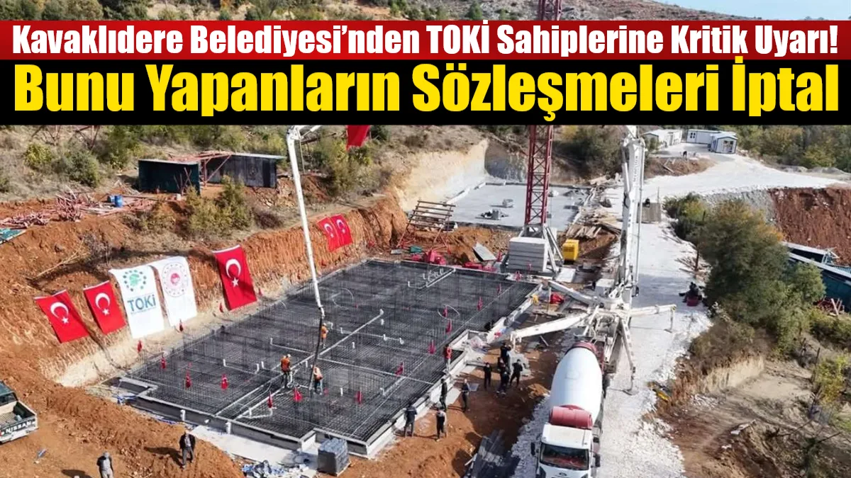 Geçtiğimiz aylarda kura çekimi tamamlanan TOKİ konutlarıyla ilgili Kavaklıdere Belediyesi’nden