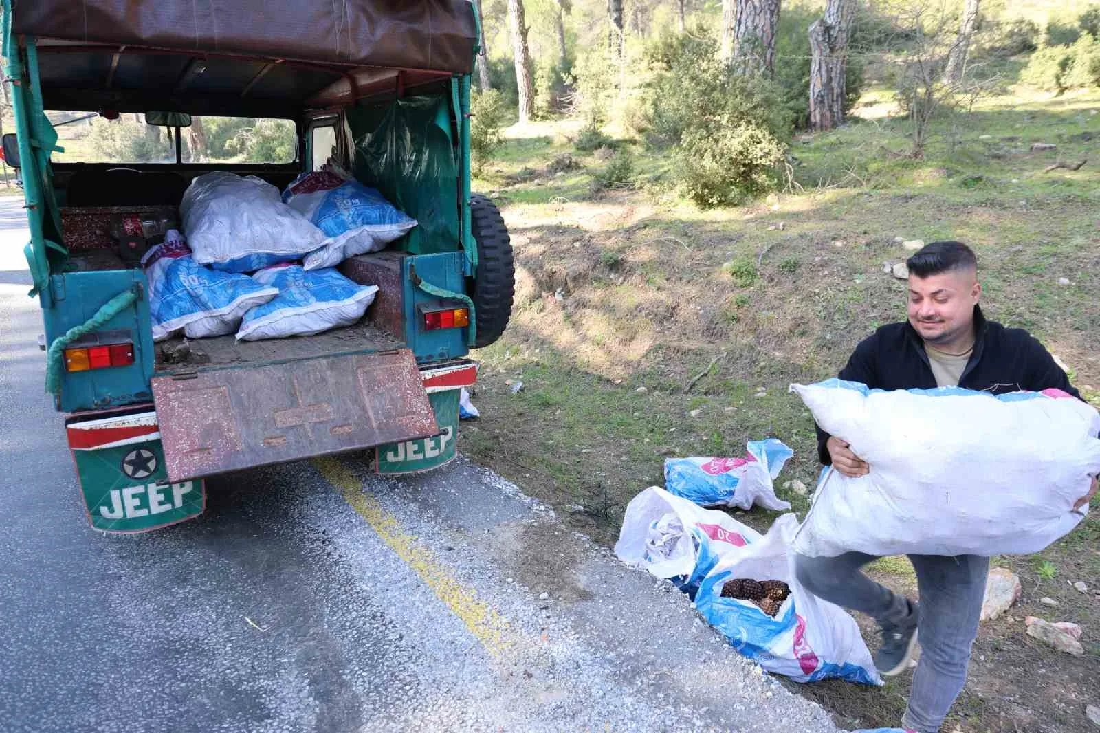 Eski yeşil cipler Aydın dağlarının vazgeçilmezi oldu