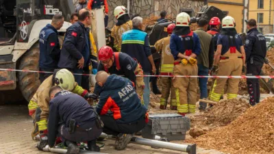 Manisa Şehzadeler’deki altyapı çalışmasında göçük altında kalan 55 yaşındaki Ramazan