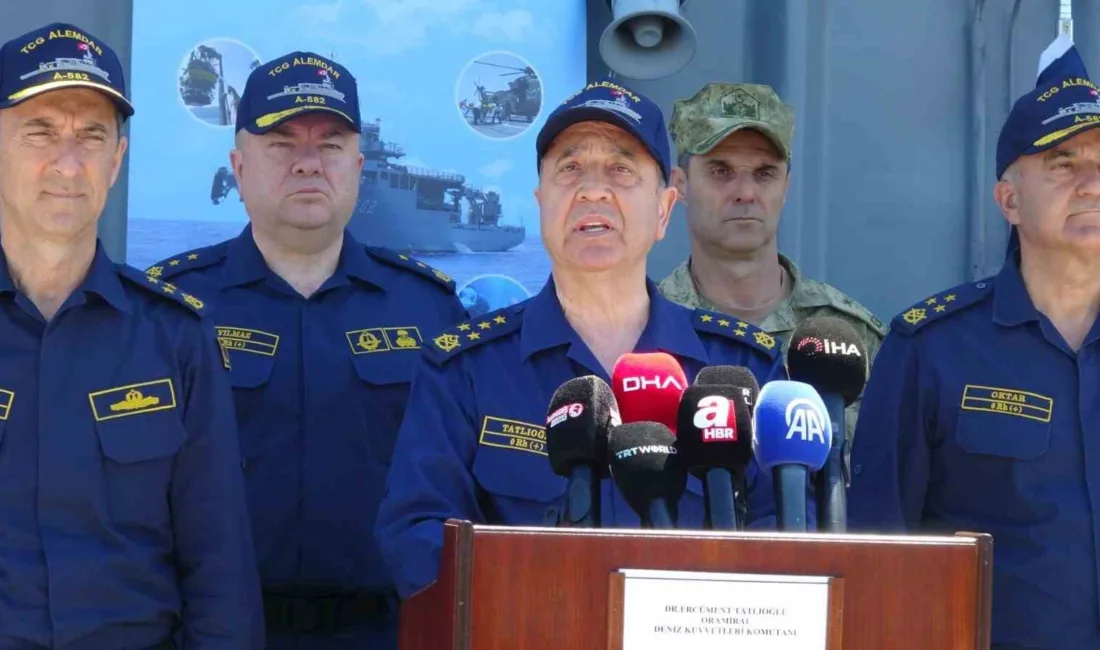 Deniz Kuvvetleri Komutanı Oramiral Ercüment Tatlıoğlu, Marmaris'teki Kurtaran-2026 tatbikatında Türk