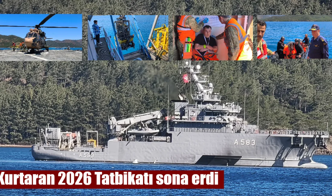 Marmaris Aksaz açıklarında 22 ülke gözlemcisinin katılımıyla icra edilen Kurtaran-26