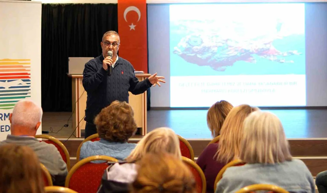 Marmaris Belediyesi’nin SEAMAR Projesi kapsamında düzenlenen söyleşide, Prof. Dr. Nedim