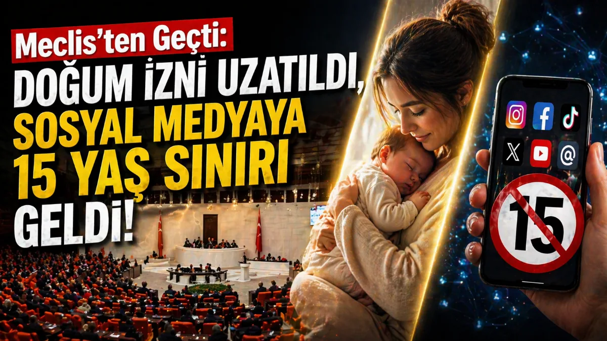 TBMM’de kabul edilen yeni yasayla doğum izni süresi uzatılırken, 15