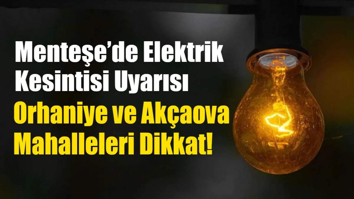 ADM Elektrik Dağıtım, 19 Nisan'da Orhaniye ve 20 Nisan'da Akçaova
