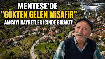 Muğla’nın Menteşe ilçesi Yenibağyaka Mahallesi’nde belgesel çekimi yapan drone pilotu
