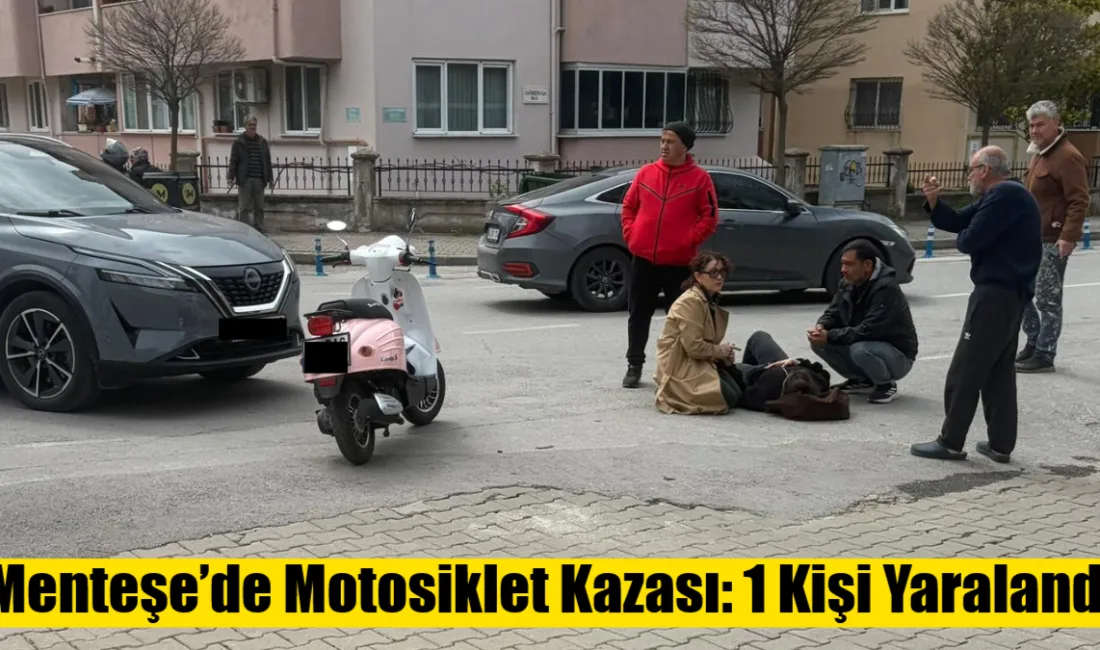 Menteşe ilçesi Muslihittin Mahallesi’nde otomobil ile motosikletin çarpıştığı kazada 1