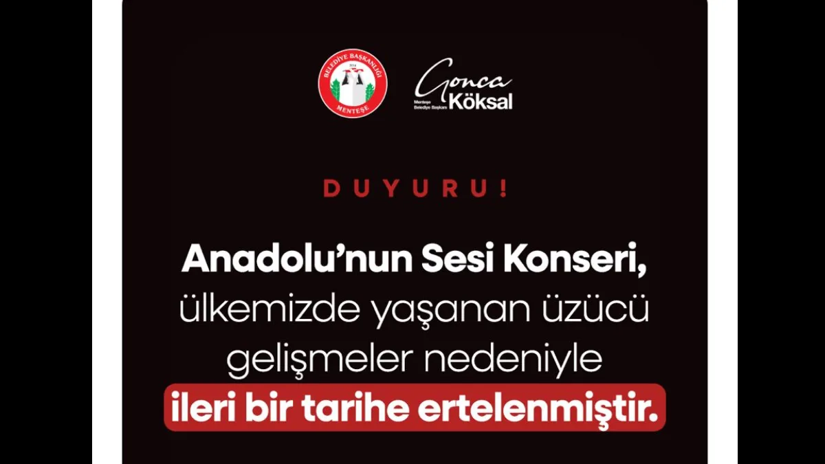 Menteşe Belediyesi tarafından Türk müziğinin unutulmaz ustalarına adanarak planlanan “Anadolu’nun