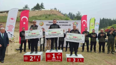 Denizli'de düzenlenen Türkiye Ormancılık Yarışmaları bölge elemelerinde rakiplerini geride bırakan