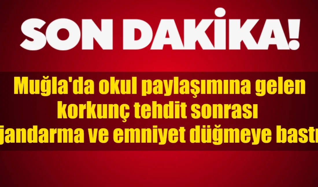 Muğla Marmaris'te bir okulun etkinliği sonrası sosyal medyada paylaşılan görüntülere