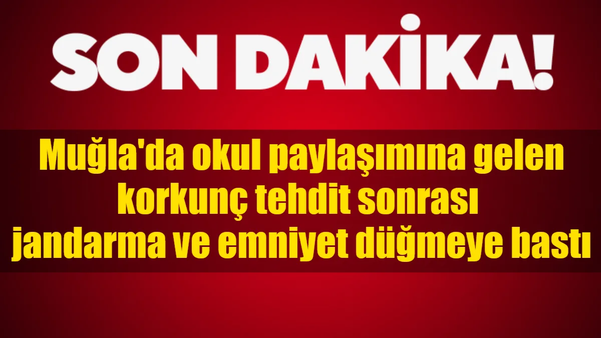 Muğla Marmaris'te bir okulun etkinliği sonrası sosyal medyada paylaşılan görüntülere