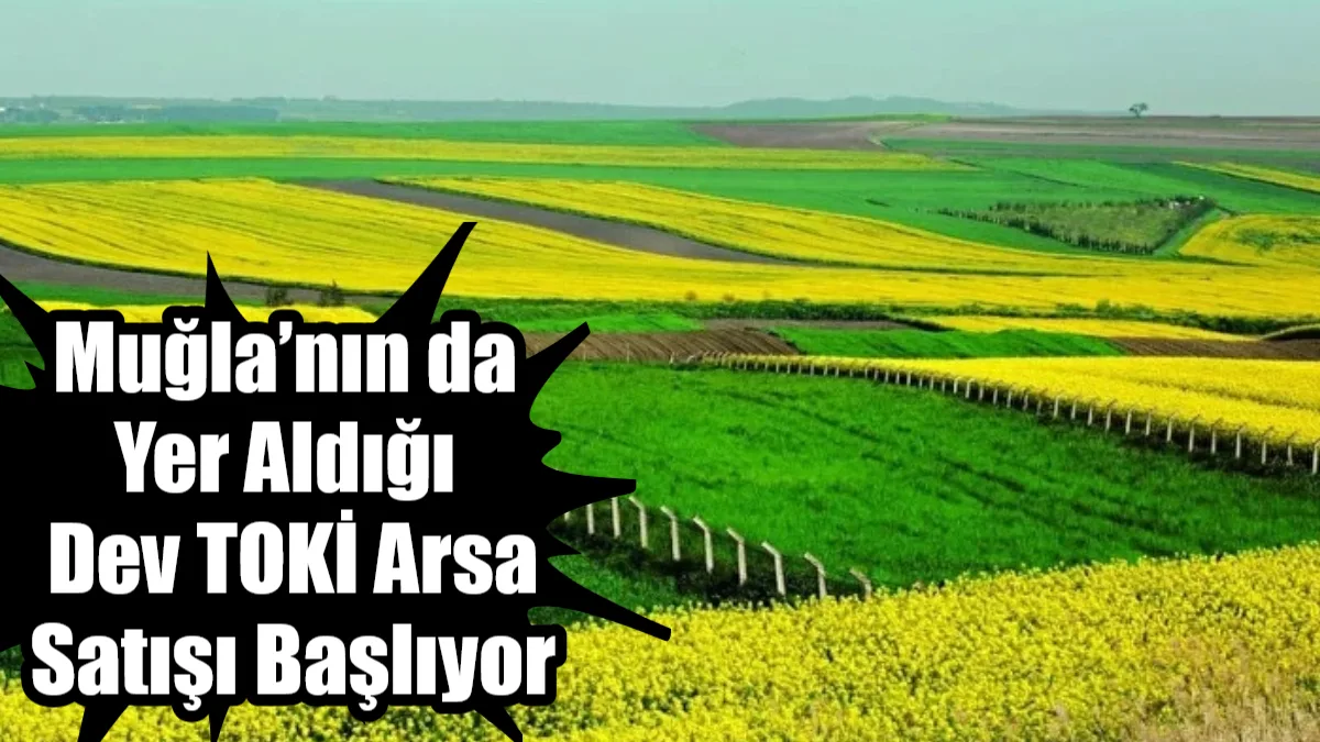 TOKİ, aralarında Muğla’nın da bulunduğu 45 ilde toplam 353 arsayı