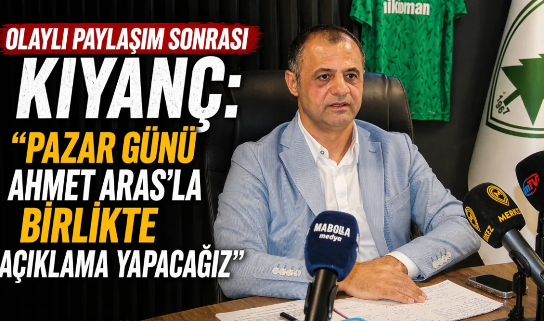 Muğlaspor Başkanı Menaf Kıyanç, tartışmalı paylaşım sonrası deplasman yolculuğunu yarıda