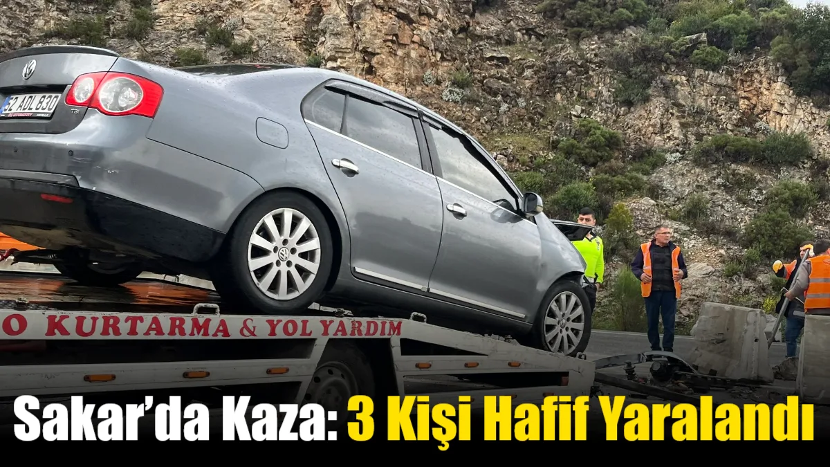 Muğla Sakar Geçidi’nde meydana gelen tek taraflı trafik kazasında 3