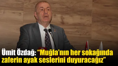 Zafer Partisi Genel Başkanı Ümit Özdağ’ın Muğla programı kapsamında düzenlenen