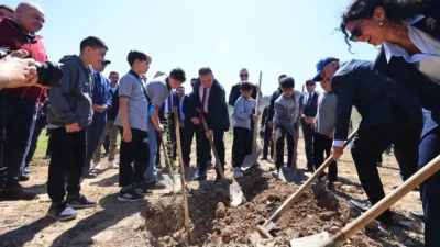 Muğla’nın Milas ilçesinde eski maden sahalarının doğaya yeniden kazandırılması amacıyla