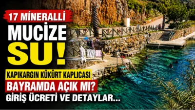 Muğla’nın Dalaman ilçesindeki Kapıkargın Kükürt Kaplıcası, 17 farklı mineral içeren