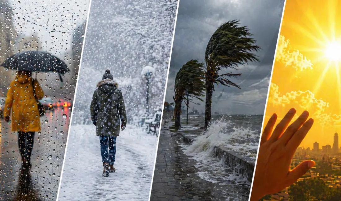 Meteoroloji Genel Müdürlüğü'nün tahminlerine göre, ülke genelinde parçalı ve çok