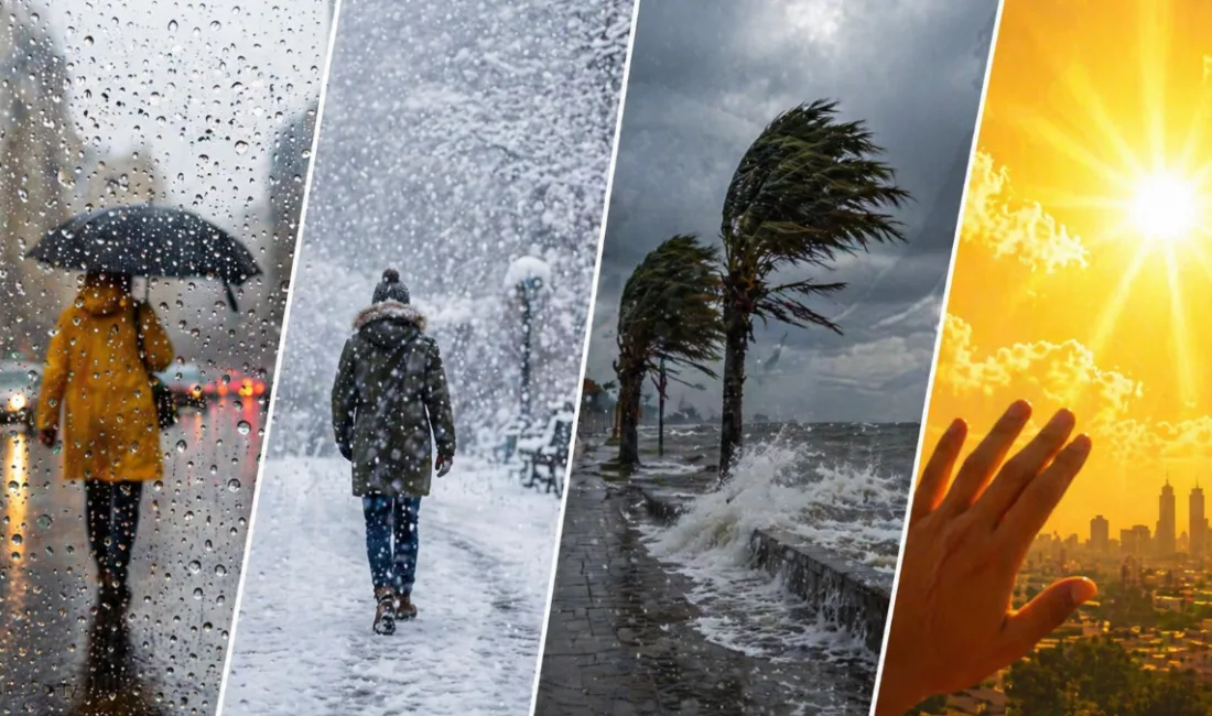 Meteoroloji Genel Müdürlüğü, ülke genelinde parçalı ve çok bulutlu hava