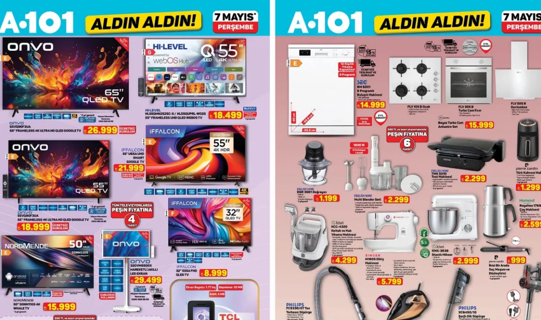 A101, 7 Mayıs aktüel kataloğuyla Çinli teknoloji devi IFFALCON’un yeni