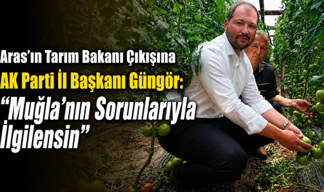 Cengizhan Güngör, Muğla Büyükşehir Belediye Başkanı Ahmet Aras’ın Tarım ve