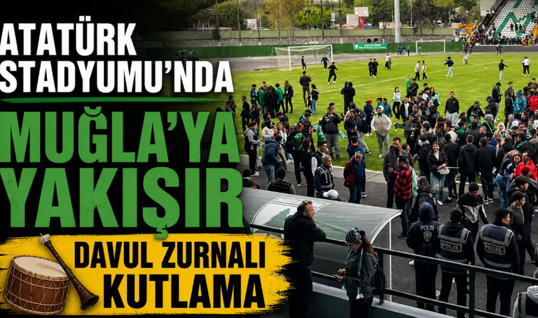 Muğlaspor’un 90+7’de gelen golle finale yükselmesinin ardından Atatürk Stadyumu’nda Muğla’ya