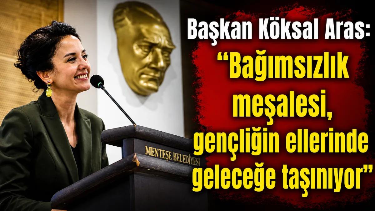 Menteşe Belediye Başkanı Gonca Köksal Aras, 19 Mayıs Atatürk’ü Anma,