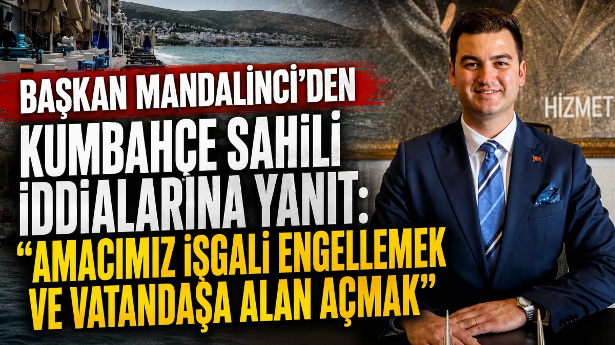 
Gazeteci İzzet Çapa ve Bengüç Özerdem’in Kumbahçe sahilindeki düzenlemeye yönelik