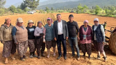 BBP Muğla İl Başkanı Özkan Bozkurt, kırsal bölgelerde çiftçilerle buluşup