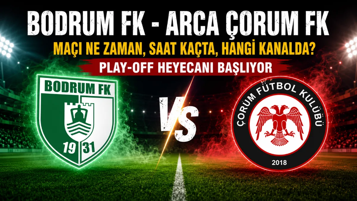 Sipay Bodrum FK ile Arca Çorum FK, Trendyol 1. Lig