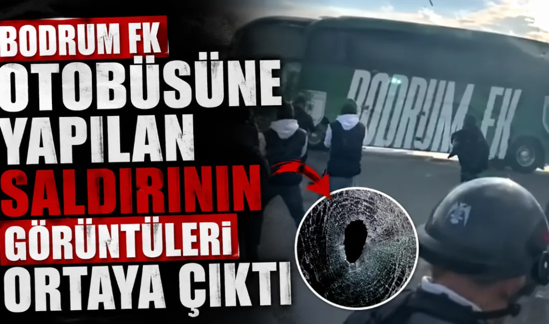 Çorum’da Bodrum FK takım otobüsüne yönelik gerçekleştirilen taşlı ve yumurtalı