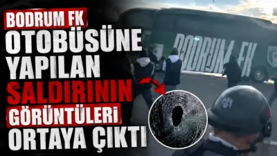 Çorum’da Bodrum FK takım otobüsüne yönelik gerçekleştirilen taşlı ve yumurtalı
