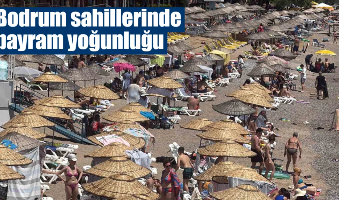 Kurban Bayramı’nın ilk gününde hava sıcaklığının 30 dereceye ulaştığı Bodrum'da,