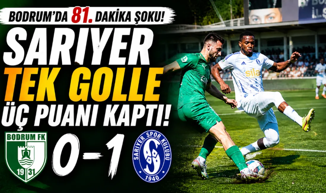 Trendyol 1. Lig’in 38. haftasında Sarıyerspor’u konuk eden Bodrum FK,