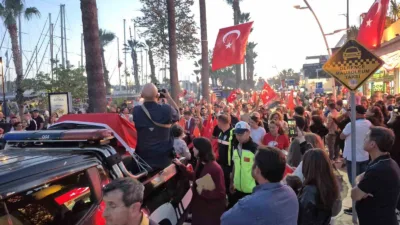 Muğla'nın Bodrum ilçesinde 19 Mayıs Atatürk'ü Anma, Gençlik ve Spor