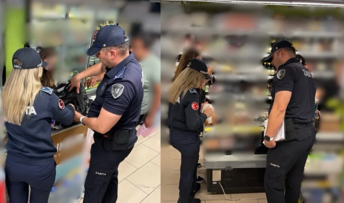 Bodrum Belediyesi Zabıta Müdürlüğü ekipleri tarafından ilçedeki 46 markette gerçekleştirilen