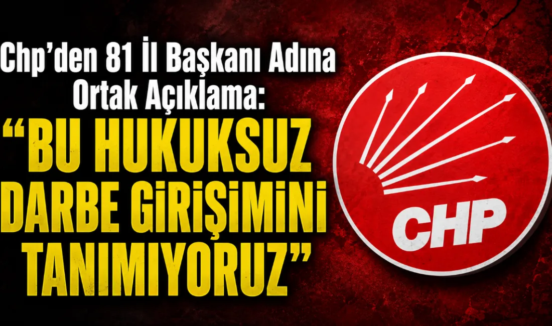Cumhuriyet Halk Partisi’nin (CHP) 81 il başkanı, partinin kurumsal yapısını,