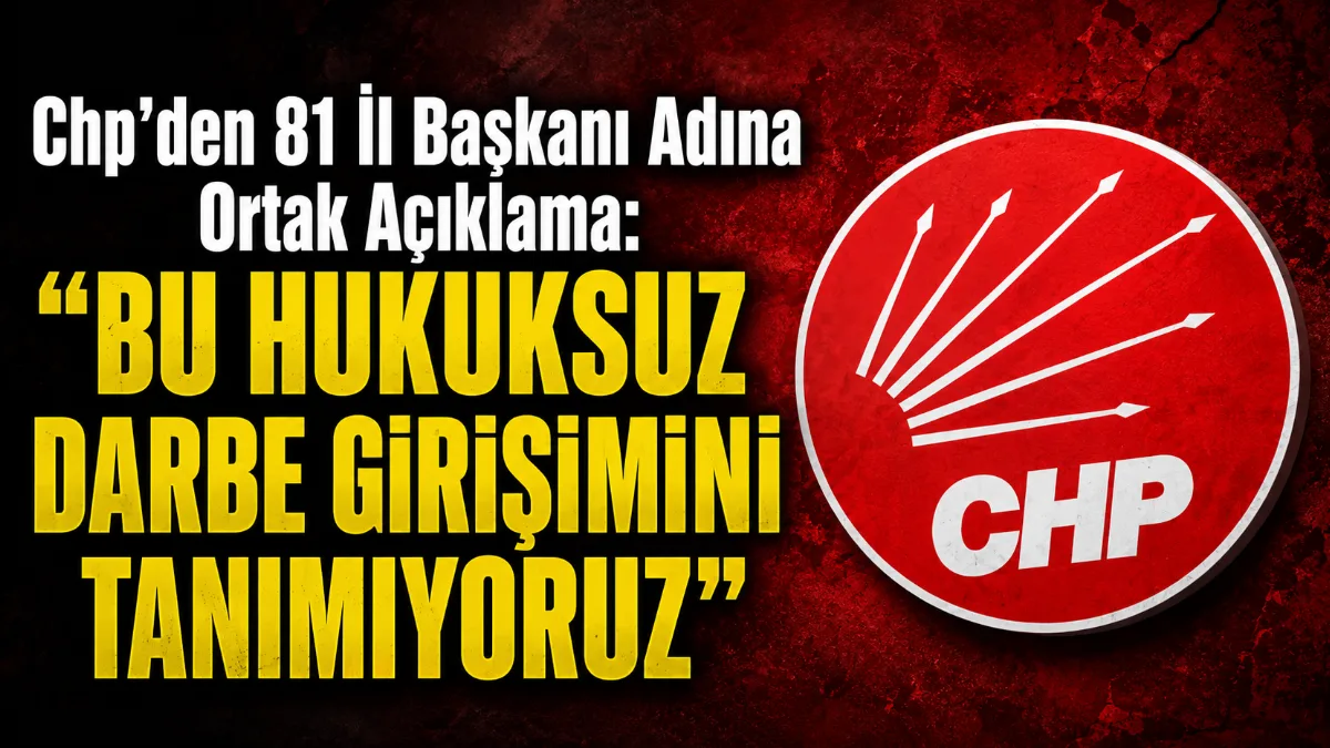 Cumhuriyet Halk Partisi’nin (CHP) 81 il başkanı, partinin kurumsal yapısını,