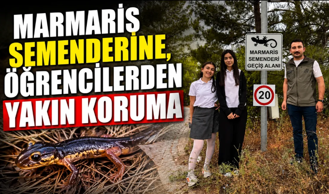 Muğla’nın Marmaris ilçesindeki Evrenpaşa Ortaokulu öğrencileri, sadece bu coğrafyada yaşayan