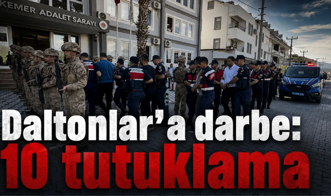 Muğla merkezli 5 ilde "Daltonlar" suç örgütüne yönelik düzenlenen operasyonda