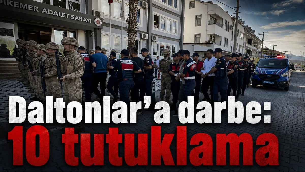 Muğla merkezli 5 ilde "Daltonlar" suç örgütüne yönelik düzenlenen operasyonda
