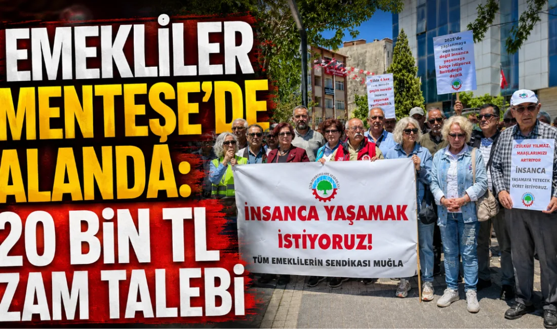 Tüm Emeklilerin Sendikası Muğla temsilciliği, Menteşe’de yaptığı basın açıklamasında emeklilerin