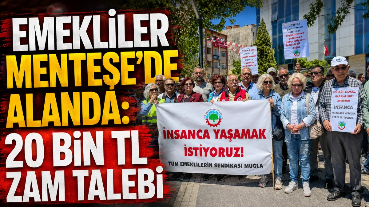 Tüm Emeklilerin Sendikası Muğla temsilciliği, Menteşe’de yaptığı basın açıklamasında emeklilerin
