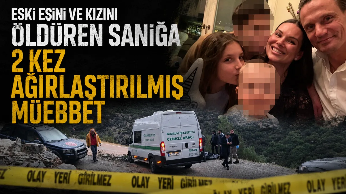 Bodrum'da eski eşi Irina Dvizova ve 15 yaşındaki kızını tasarlayarak