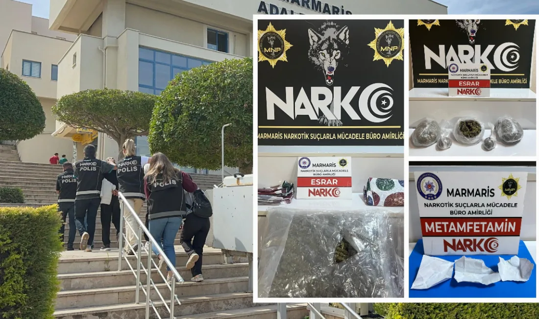 Muğla’nın Marmaris ilçesinde narkotik ekiplerinin düzenlediği operasyonda 1 kilo 417
