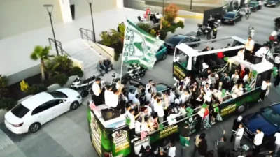 Muğlaspor’un TFF 1. Lig’e yükselmesinin ardından hazırlanan “Goca Muğla Yanımızda”