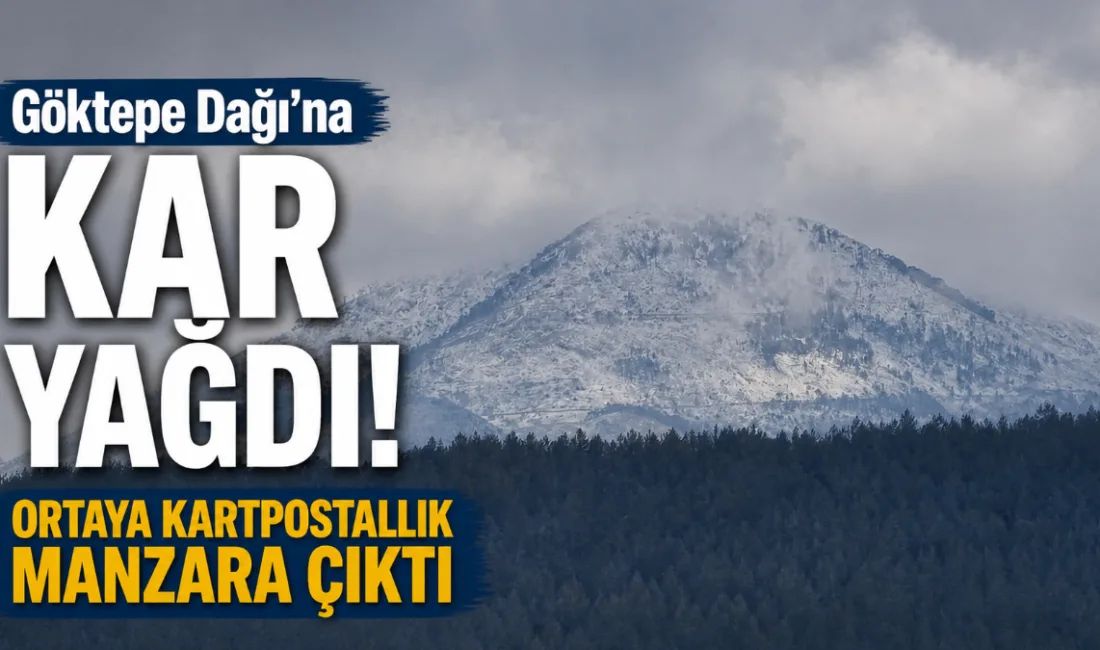 Muğla’nın Kavaklıdere ilçesinde Mayıs ayında yağan kar, Göktepe’yi beyaza bürüdü.