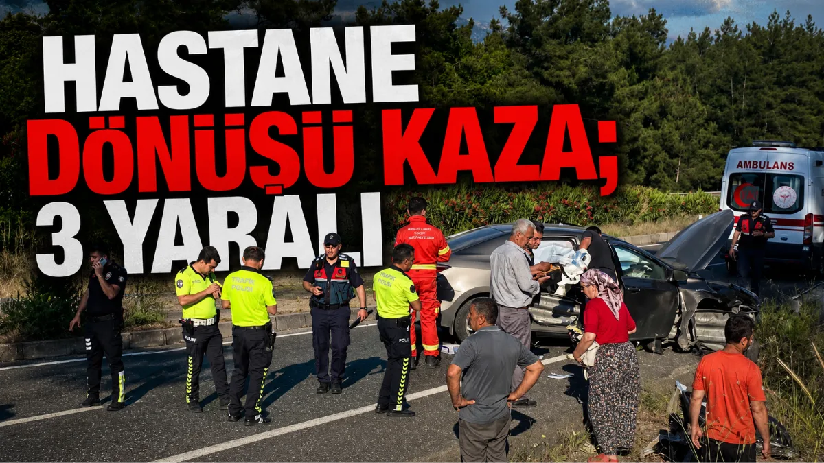Muğla'nın Köyceğiz ilçesinde hastane dönüşü kontrolden çıkarak bariyere çarpan otomobilde
