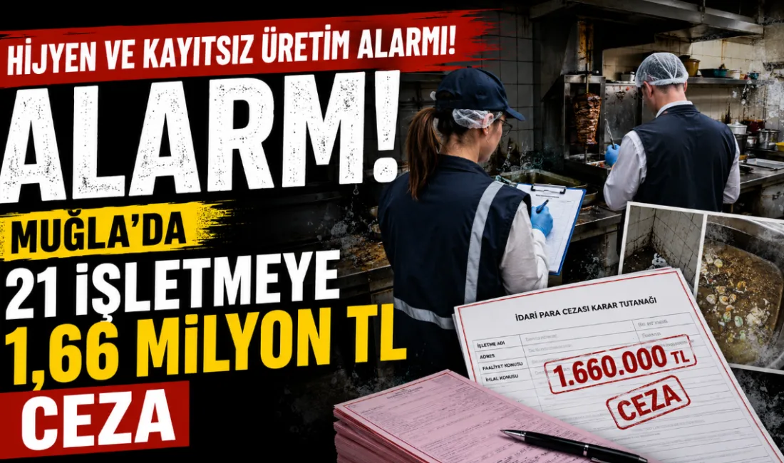 Muğla İl Tarım ve Orman Müdürlüğü’nün Nisan 2026 denetimlerinde 1.559