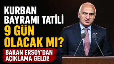 Bakan Ersoy, Kurban Bayramı tatilinin 9 güne çıkarılmasının turizme büyük